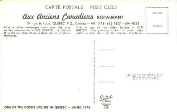 Quebec Aux Anciens Canadiens Restaurant – Bild 2