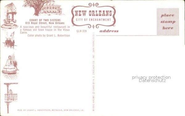 New Orleans Louisiana Court of Two Sisters Restaurant Garden – Bild 2
