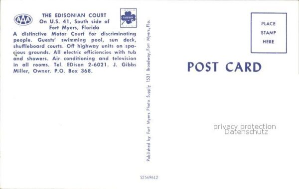 Fort Myers The Edisonian Court Swimmingpool – Bild 2