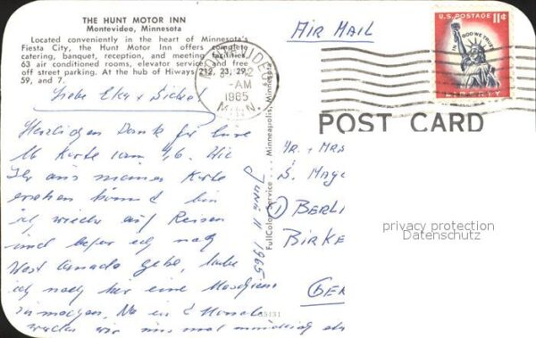 Montevideo Minnesota The Hunt Motor Inn Gastraum – Bild 2