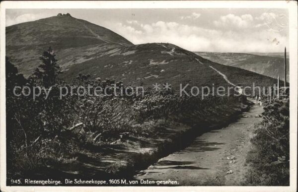 Riesengebirge Krkonose Karkonosze Schneekoppe Ostansicht