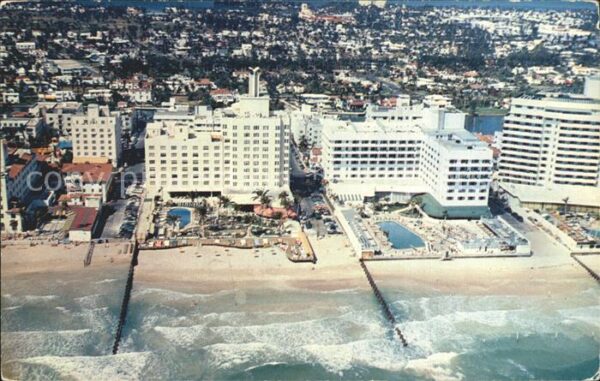 Miami Beach Hotel Row Airview