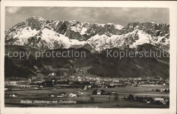 Hallein mit Untersberg