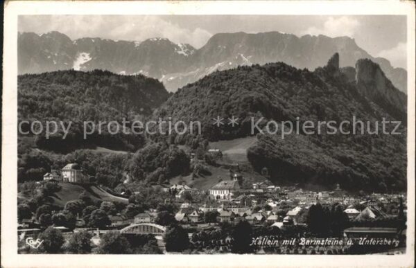Hallein mit Barmsteine und Untersberg