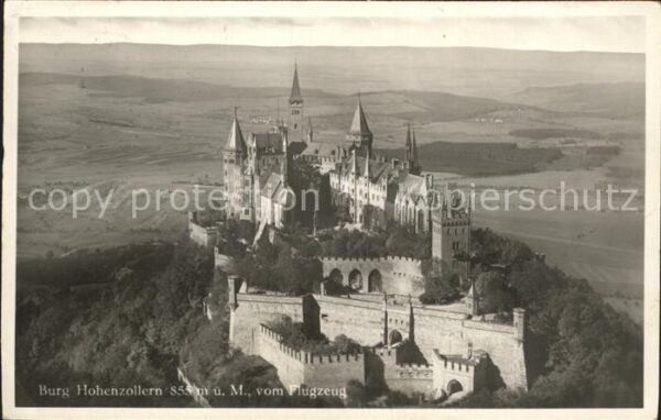 Hechingen Burg Hohenzollern Fliegeraufnahme