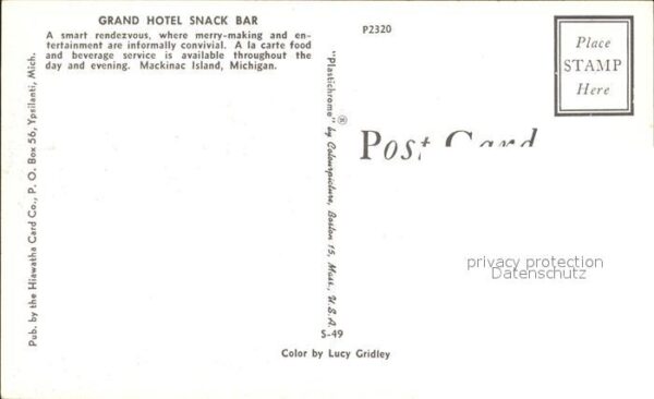 Mackinac Island Grand Hotel Snack Bar – Bild 2