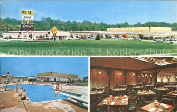 Baltimore Maryland Colony 7 Motor Inn Swimmingpool Gastrau