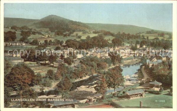 Llangollen from Barbers Hill