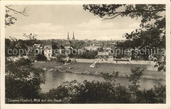Grimma Blick auf die Stadt