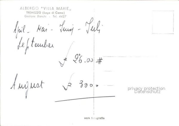 Tremezzo Lago di Como Albergo Villa Marie – Bild 2
