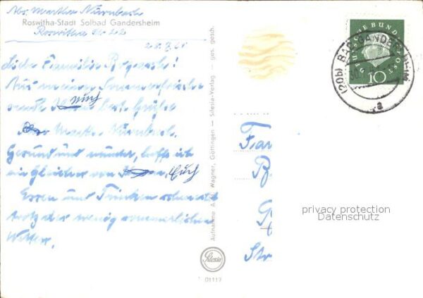 Gandersheim Bad Teilansichten Solbad Roswitha Stadt – Bild 2