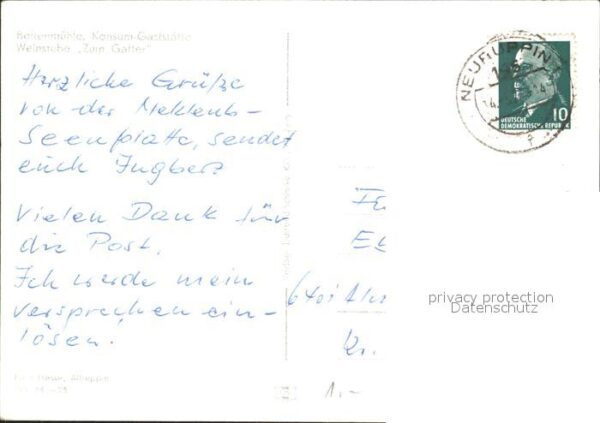 Rechlin Boltermühle Konsum Gaststätte Weinstube – Bild 2