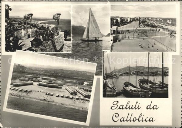 Cattolica Rimini Stadtmauer Strand Hafen Segeln Sportpla