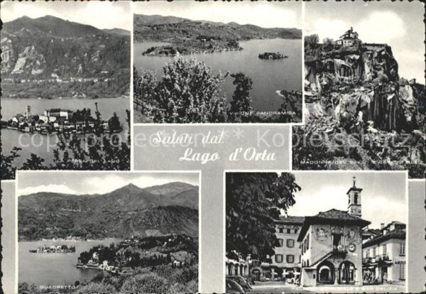 Lago d`Orta Panorama Insel Madonna Palazzo