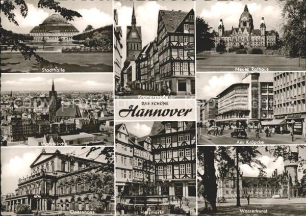 Hannover Stadthalle Kramerstr Neues Rathaus Mark