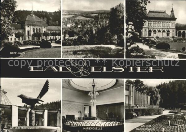 Bad Elster Badehaus Panorama Kurhaus Moritzquelle