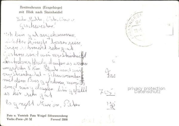 Breitenbrunn Erzgebirge mit Steinheidel – Bild 2
