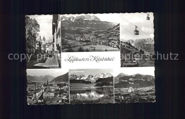 Kitzbuehel Tirol Hauptstr Panorama Hahnenkamm Schwarzsee
