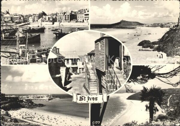 St Ives Cornwall The Harbour Porthminster Beach Porthsme