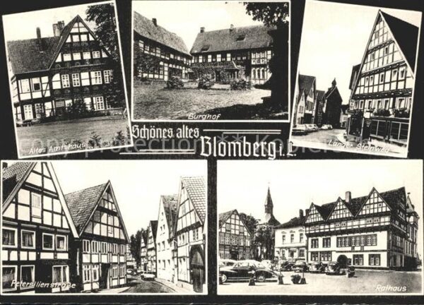 Blomberg Lippe Altes Amtshaus Burghof Langer Steinweg