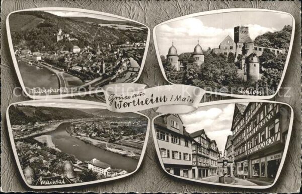 Wertheim Main Tauberpartie Schloss Maintal Teilansich