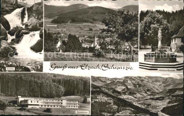 Elzach Elzfälle Panorama Nikolaus Brunnen Sana