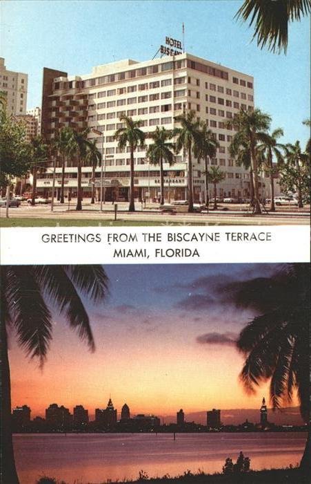 Miami Florida The Biscayne Terrace Skyline