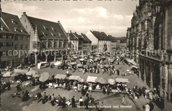 Freiburg Breisgau Marktplatz Kaufhaus Münster