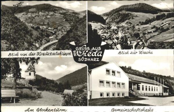 Wieda Kreuztalsklippe Blick zur Wache Glocken