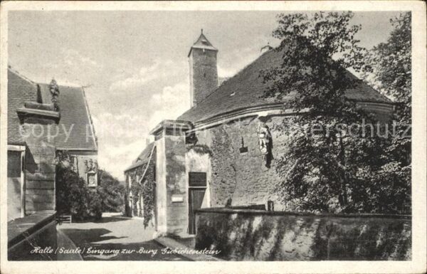 Halle Saale Eingang zur Burg Giebichenstein