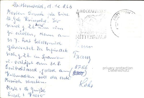 Mittenwald Karwendel Tirol Freskomalerei Bozener Markt – Bild 2