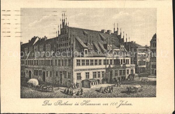 Hannover Rathaus vor 100 Jahren