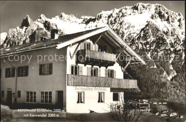 Mittenwald Karwendel Tirol Gröblalm