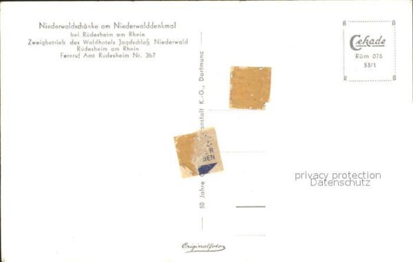 Ruedesheim Rhein Niederwaldschänke – Bild 2