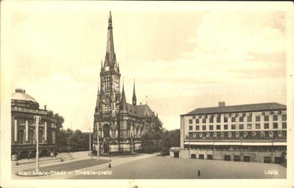 Karl-Marx-Stadt Theaterplatz Kirche
