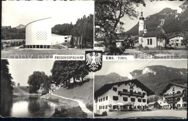 Erl Tirol Passionsspieldorf Kirche Fluss Gasthof