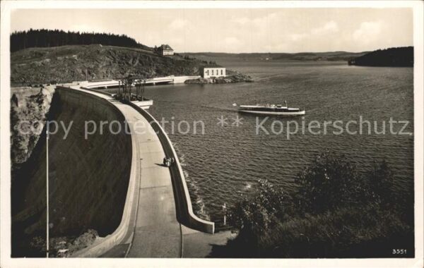 Saaletalsperre Staumauer Stausee