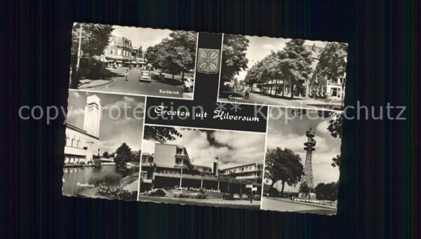 Hilversum Kerkbrink Raadhuis Groest Grand Hotel G