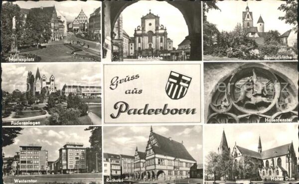 Paderborn Marienplatz Marktkirche Busdorfkirche P