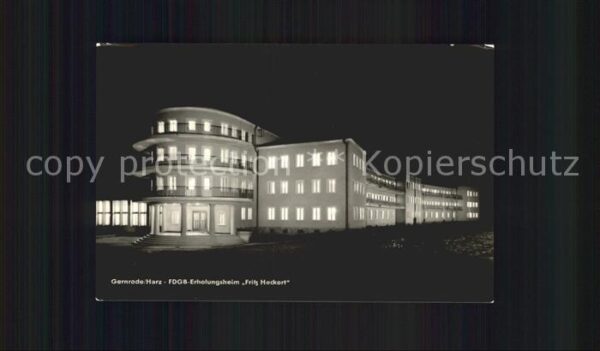 Gernrode Harz FDGB Erholungsheim Fritz Heckert bei Na