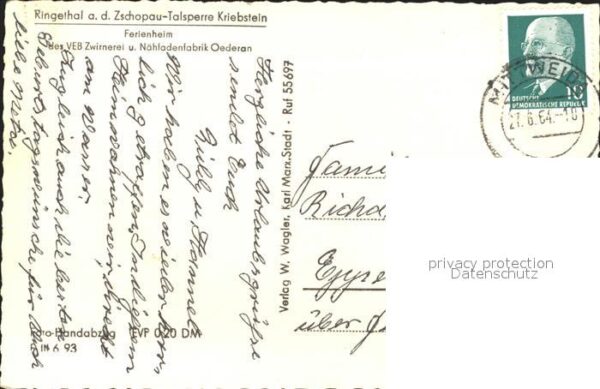 Ringethal Mittweida Ferienheim des VEB Oederan – Bild 2