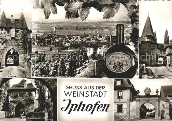 Iphofen Einersheimer Tor Panorama vom Schwanber