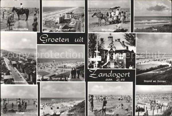 Zandvoort Holland Strandpolitie Panorama Strandleven Stra