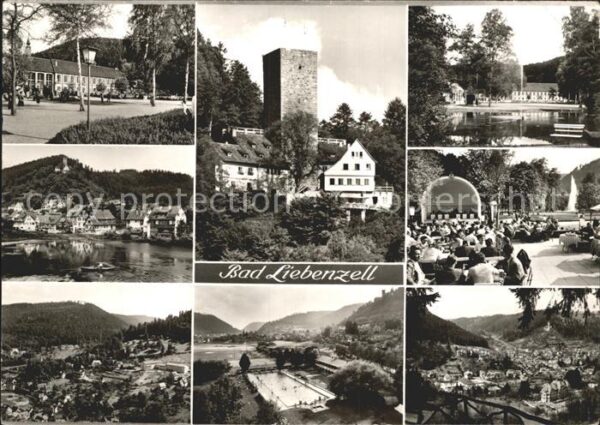 Bad Liebenzell Panorama Kuranlagen Konzertpavillon Sch