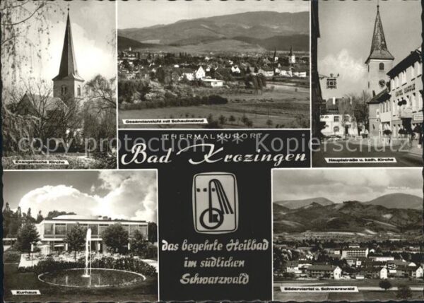 Bad Krozingen Ev Kirche Totalansicht Hauptstr Kath Ki
