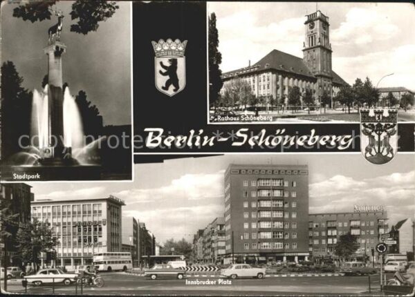 Schoeneberg Berlin Stadtpark Fontäne Rathaus Innsbrucker P
