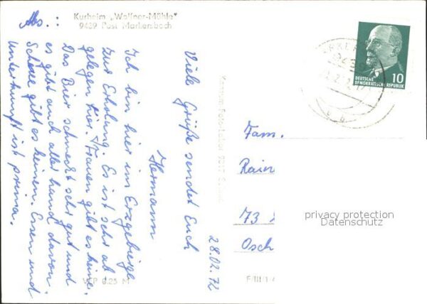 Markersbach Raschau-Markersbach Kurheim Wolfner Mühle – Bild 2