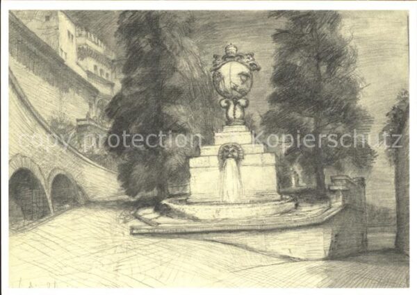 Vatikan Citta del Vaticano Fontana dei giardini