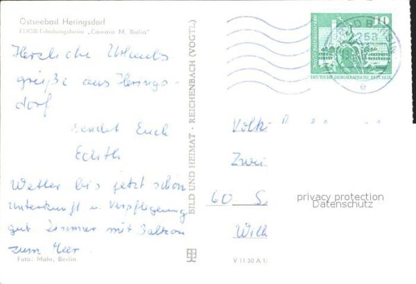 Heringsdorf Ostseebad Usedom FDGB Erholungsheim Camara M Balia – Bild 2