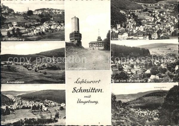 Schmitten Taunus Totalansicht mit Reifenberg Arnoldshain